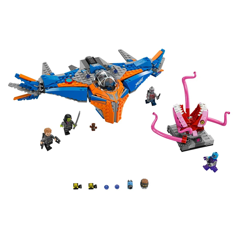 Bela 10748 Super Heroes The Milano vs. Abilisk Aircraft Building Block Brick Toys Compatible with Legoings Marvel 76081 | Игрушки и