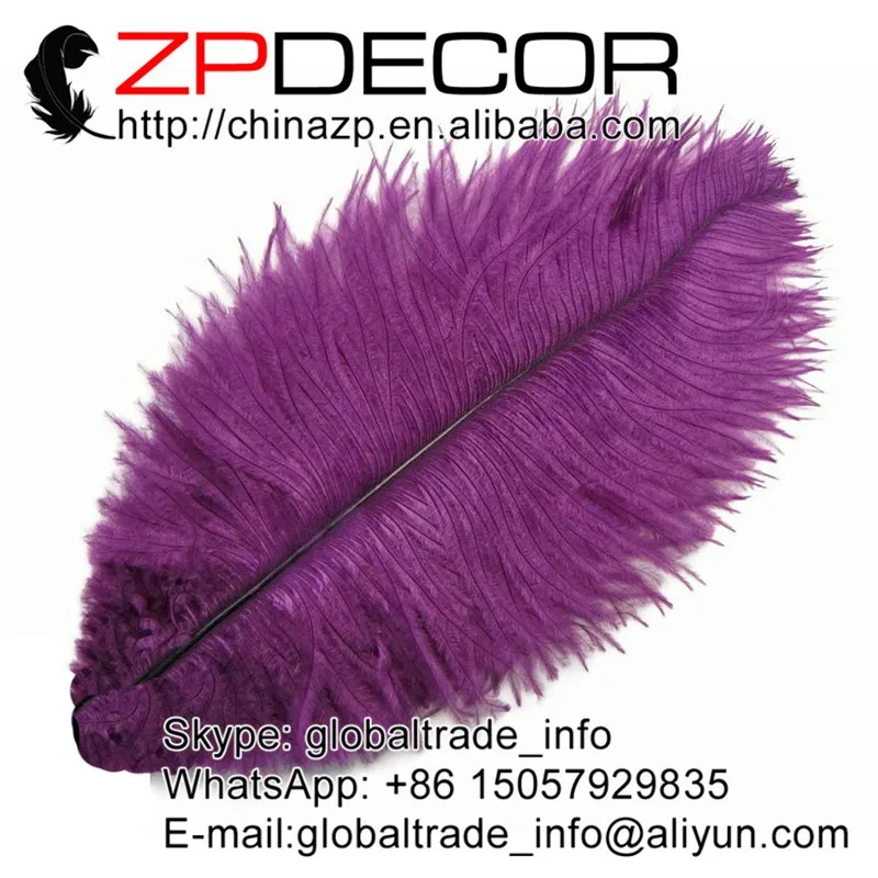 Ostrich feathers, 100 Pieces - 6-8  PURPLE Wholesale Ostrich Drabs Feathers (bulk)4