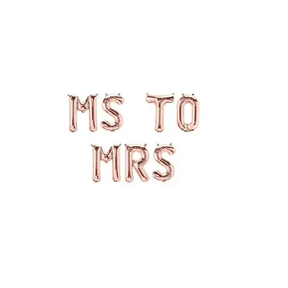 16 inch name A-Z Optional Letter Balloon Rose Gold Silve Gold Aluminum Foil Birthday Wedding Party Decoration suppliers Aluminum Foil Balloon