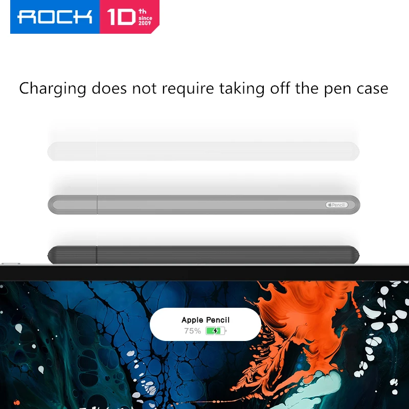 Rock для Apple Pencil 2 Легкий Мягкий силиконовый чехол для планшета сенсорный Стилус для iPad Pro карандаш 2-й Nib защитный чехол