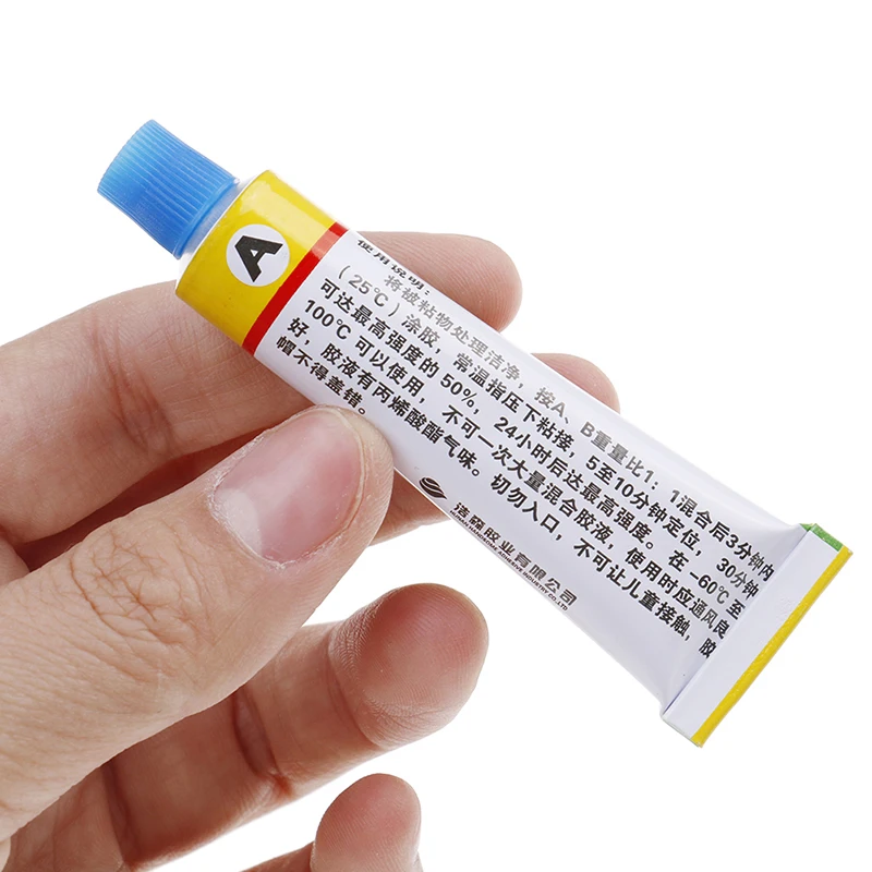 Сверхпрочный эпоксидный прозрачный клей 2 шт. клейкая смола немедленный (A + B) для