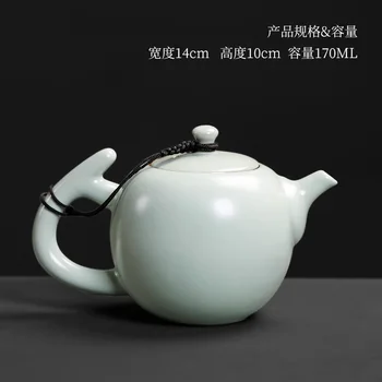 

Chinese style teapot single pot pottery kung fu tea set household ice cracking filter simple tea maker kettle teaware