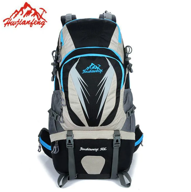 

HUWAIJIANFONG 2017 new outdoor new spike mountaineering bags large capacity outdoor bags, leisure camping bag bag 50L