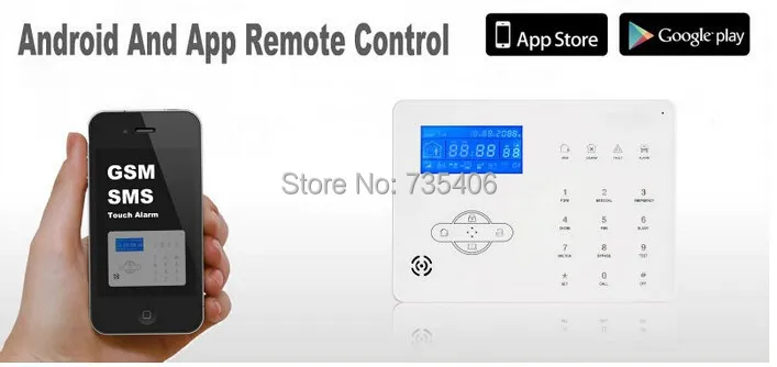 DIY KIT Wireless Alarm Dual network PSTN And GSM Alarm System Smart Security Home Alarm System with 32 wireless zone