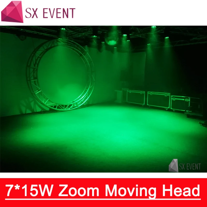 7*15 Вт zoom moving head light Professional освещение dmx dj светодио дный LED moving head Zoom Light 16 DMX смешивание DMX DJ Освещение
