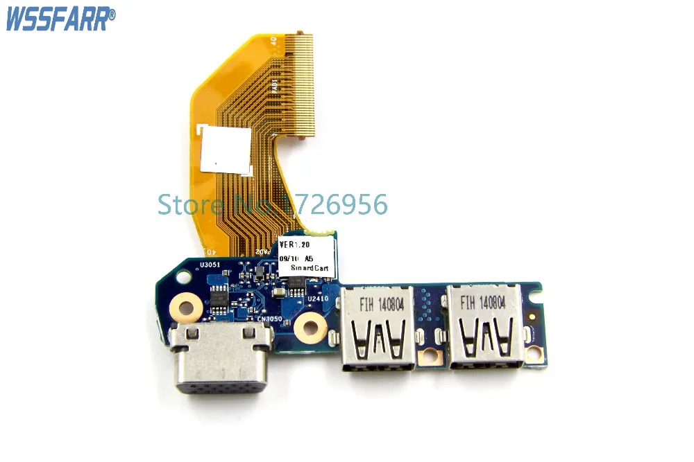 Оригинальная плата USB для HP EliteBook 740 840-G1 ZBook14 VGA с кабелем 6050A2559201 730966-001 6035B0101101 |
