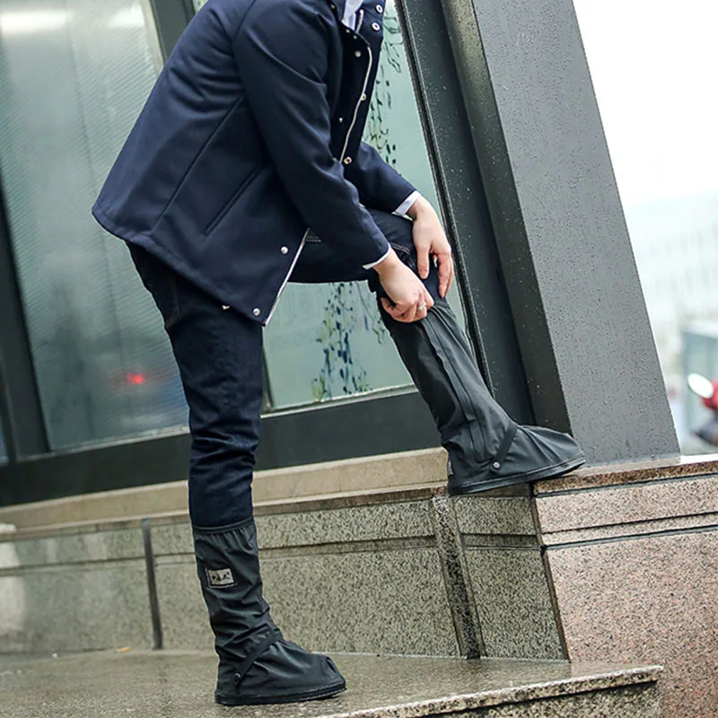 

KESMAll Cycling Shoes Cover Waterproof Windproof Rain Boots Black Reusable Shoe Covers Men Women Bike Covershoes Boot Shoes