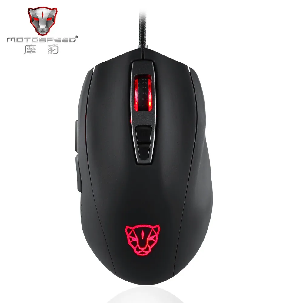 

Ship From Russian Motospeed V60 Gaming Mouse 5000 DPI Wired 7 Keys with Colorful Light High Precision 100 inch/s Wired Mouse