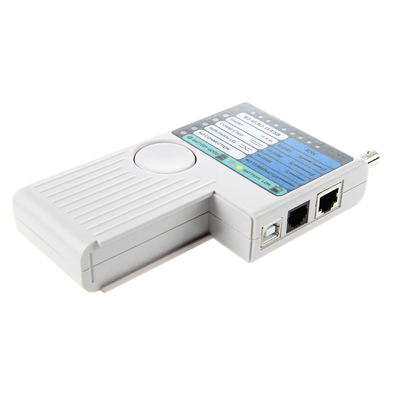 4 в 1 RJ11 RJ45 USB BNC для сети Ethernet LAN телефонный кабель тестер|Сетевые инструменты| |
