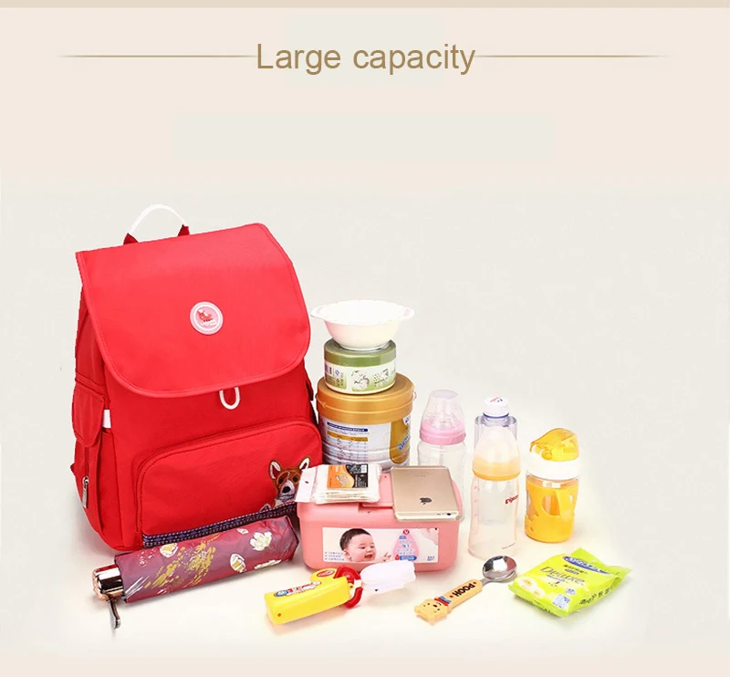 Baby Diaper Bag Large Capacity Waterproof Mummy Maternity Travel Backpack Organizer Nappy Changing Bags Nursing Bag Wetbag (13)