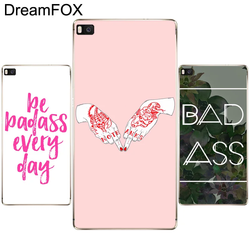 DREAMFOX K087 feminista badass Soft TPU Silicone Case Cover For Huawei P8 P9 P10 Lite Plus 2017 Honor 8 Pro 9 6X |