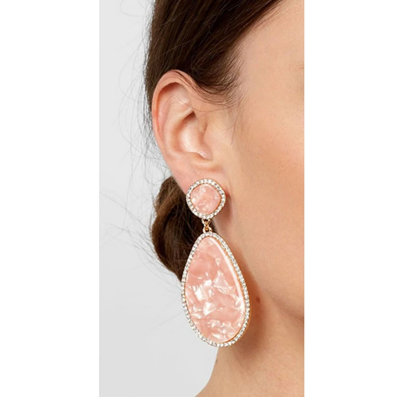 

Women Water Drop Crystal Drop Earring AM0660