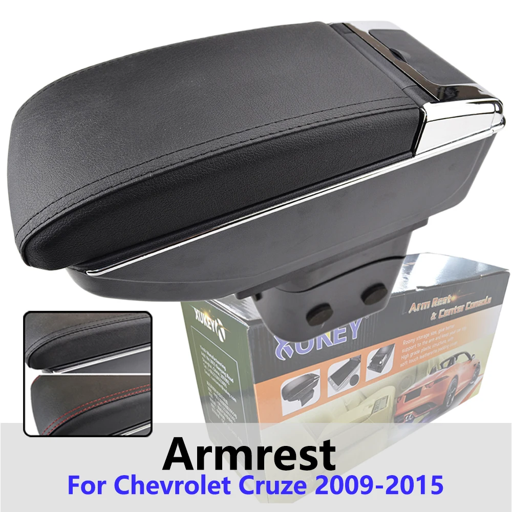 

Xukey Central Armrest For Chevrolet Cruze 2009 - 2015 Console Center Black Storage Car Styling Box Ashtray 2011 2012 2013