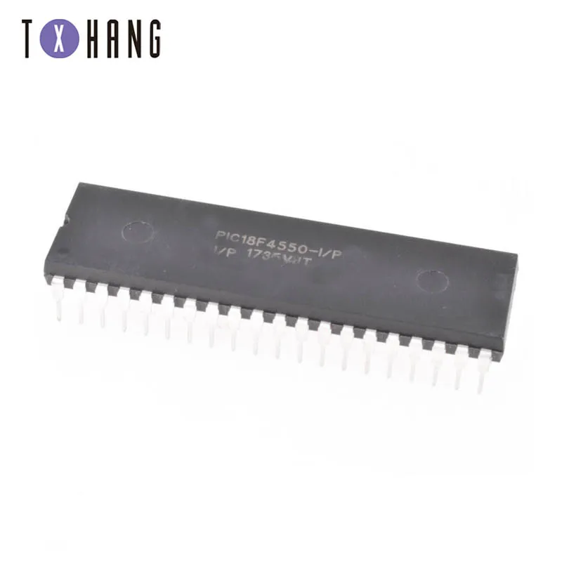 PIC18F4550-I/P PIC18F4550 18F4550 USB микроконтроллеры DIP40 IC PIC MCU FLASH 16KX16 Новинка 1 шт | Электронные