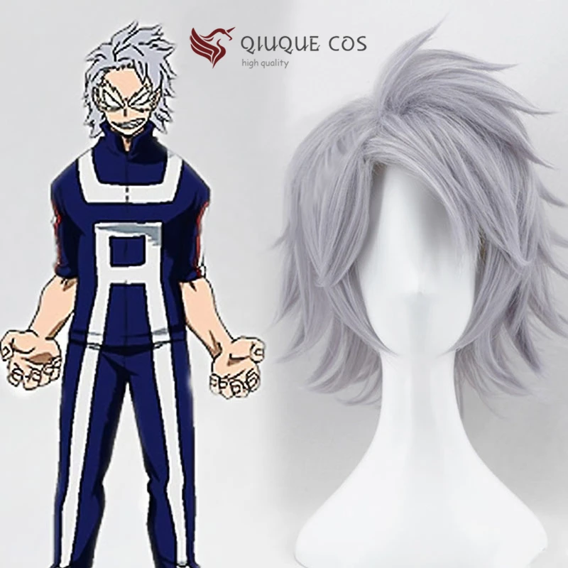 My Hero Academia Boku no Hiro Tetsutetsu Tetsutetsu Short Silver Gray ...