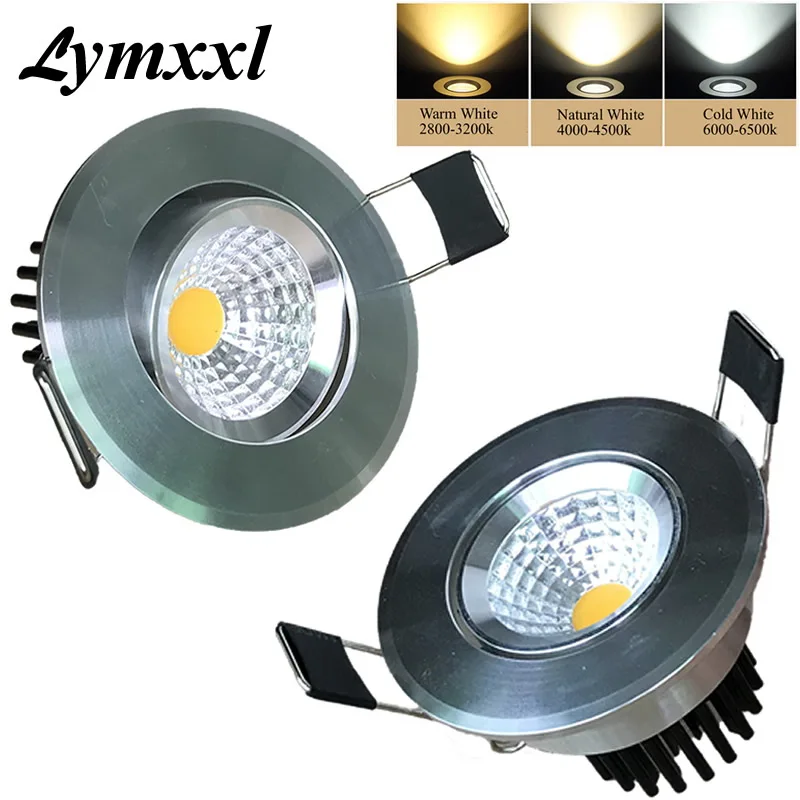 

New Model LED Dimmable Down Light COB 5W 7W LED Spot Light LED Decoration Ceiling Lamp AC 110V 220V 230V 240V Warm White 3000K