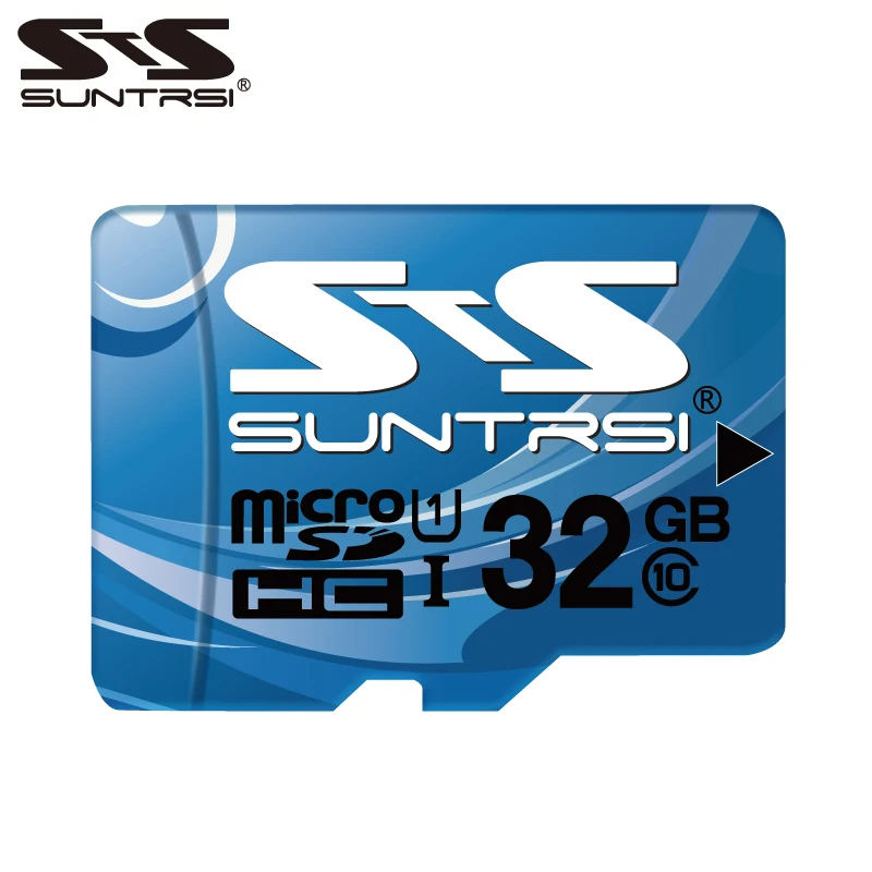 Suntrsi Micro SD карта 32 Гб Высокая скорость класс 10 16 Гб/64 ГБ реальная емкость 128 мини
