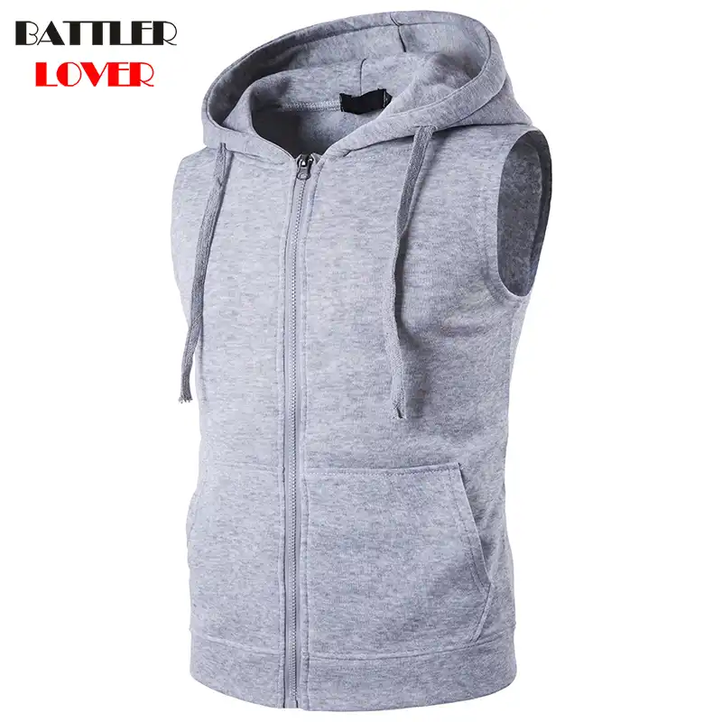 Men's sleeveless hoodies Clearance