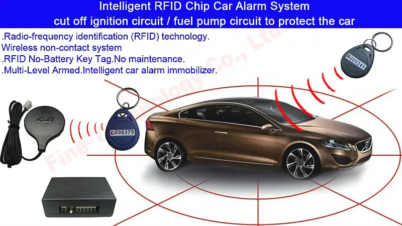 Стартер kill реле 125 кГц Частота RFID зажигания автомобильная иммобилайзер и системы сигнализации противоугонное устройство