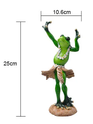 Funny Frog Family Dancing Ballet Styles Resin Toys Figures - Ballet Frog 2