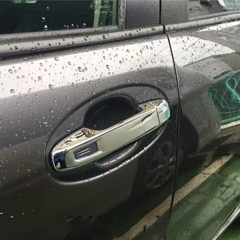 

ABS Plastic Chrome Door Handle Cover Cap Trim Accessories For Toyota Yaris Vitz 2016 17 18 2019
