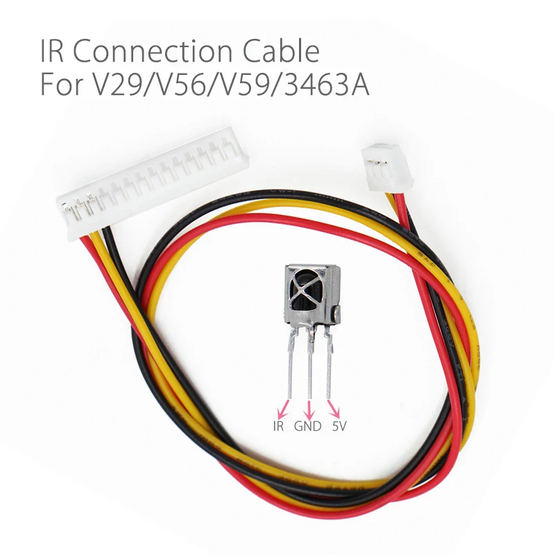 

IR Connection cable Line For LCD Controller Board Driver Board For V29/V56/V59/3463A the Pins are 5V IR GND