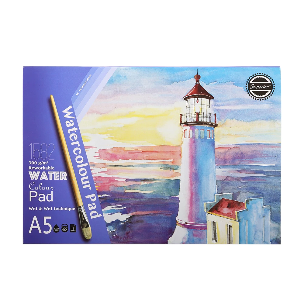 12 Sheets Artist Watercolor Paint Paper For DIY Drawing Sketch Book Art Supplies 12 Sheets Artist Watercolor Paint Paper For DIY Drawing Sketch Book Art Supplies