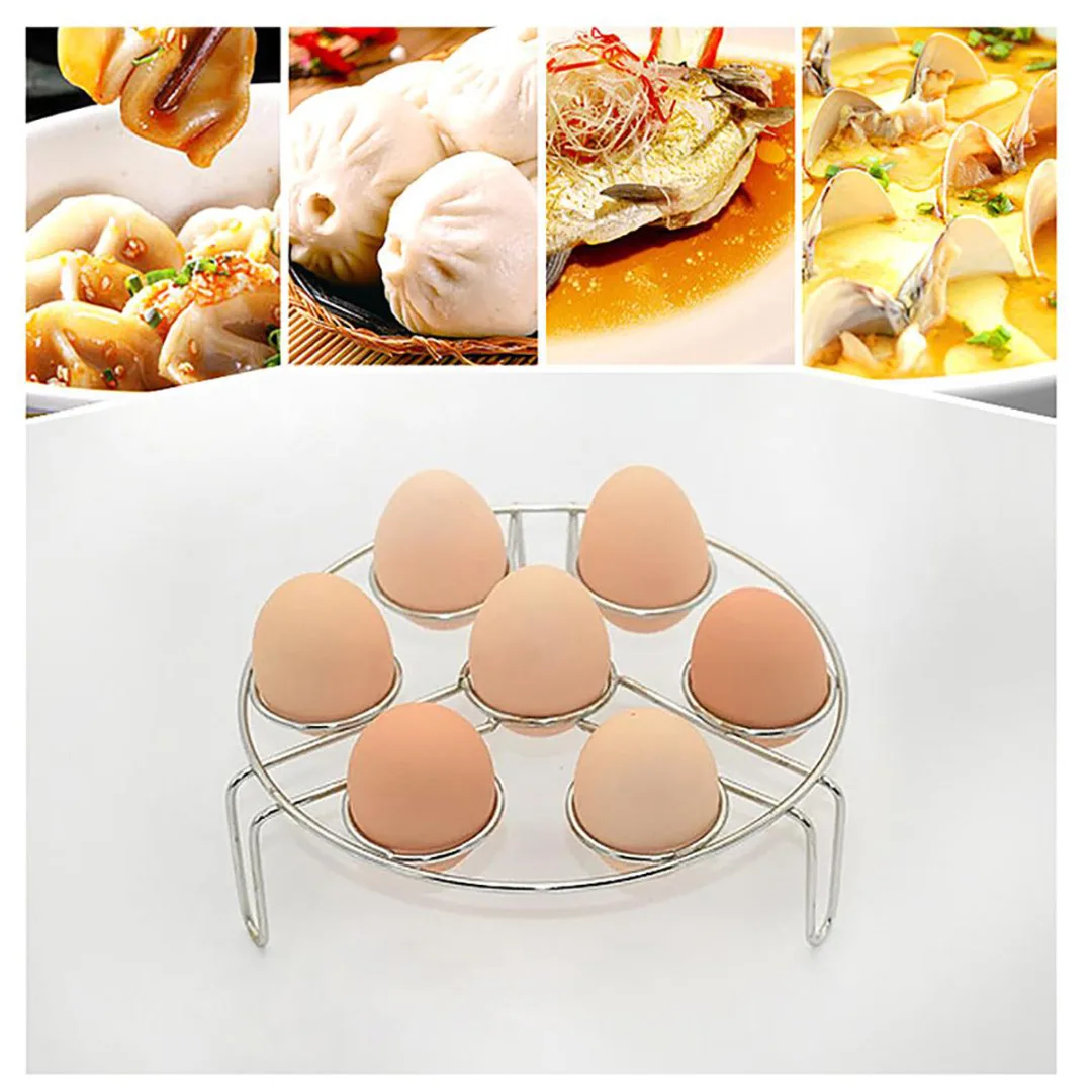 JX-LCLYL 2Pcs Kitchen Steamer Rack Instant Pot Egg Vegetable Cooker Holder Heater