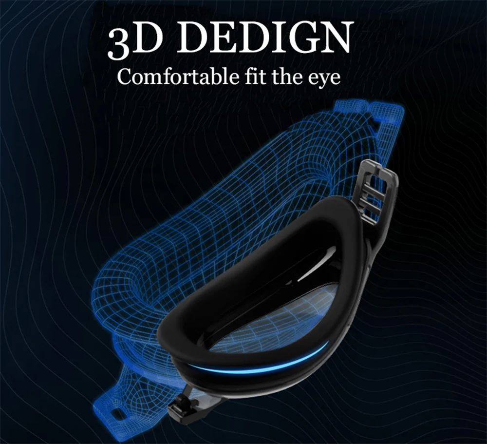 Goexplore ore профессиональные плавательные очки для взрослых Новые водонепроницаемые противотуманные УФ HD Регулируемые очки с коробкой для спорта глаз, стекло для мужчин