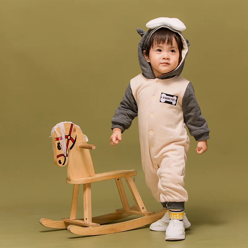 Baby Boy Girl Romper Spring Autumn Fashion Toddler Baby Long Sleeve Animal Patchwork Overall for Outwear Infant Girls Costume (6)