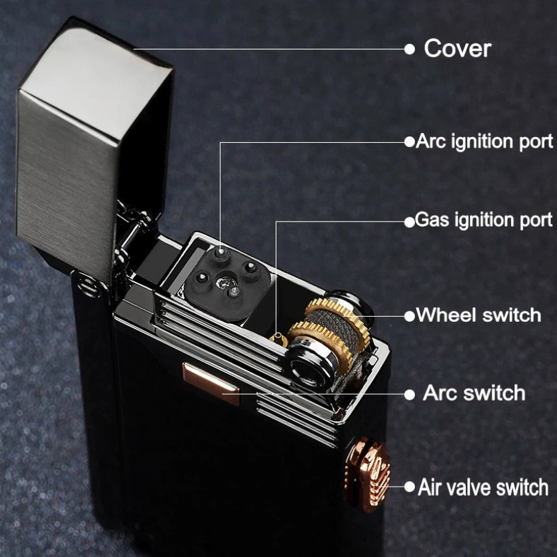 Новинка 2 в 1 газовая зажигалка USB с плазменной дугой электрическая