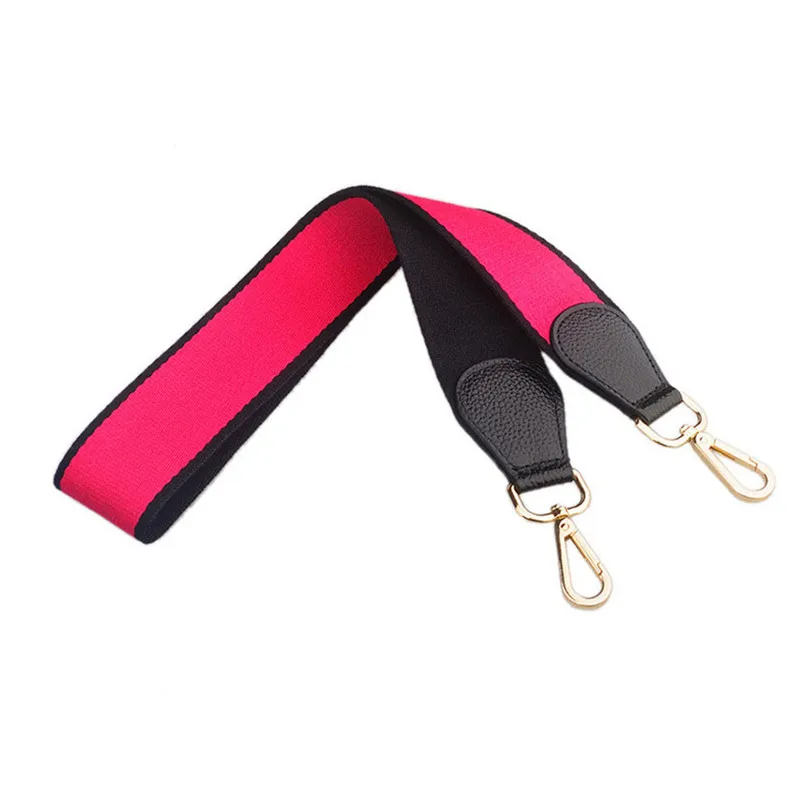 Colorful Women Handbag Strap Canvas With Genuine Leather Wide Straps Bag Accessories 115 CM Shoulder Belt For Bag Strap Canvas