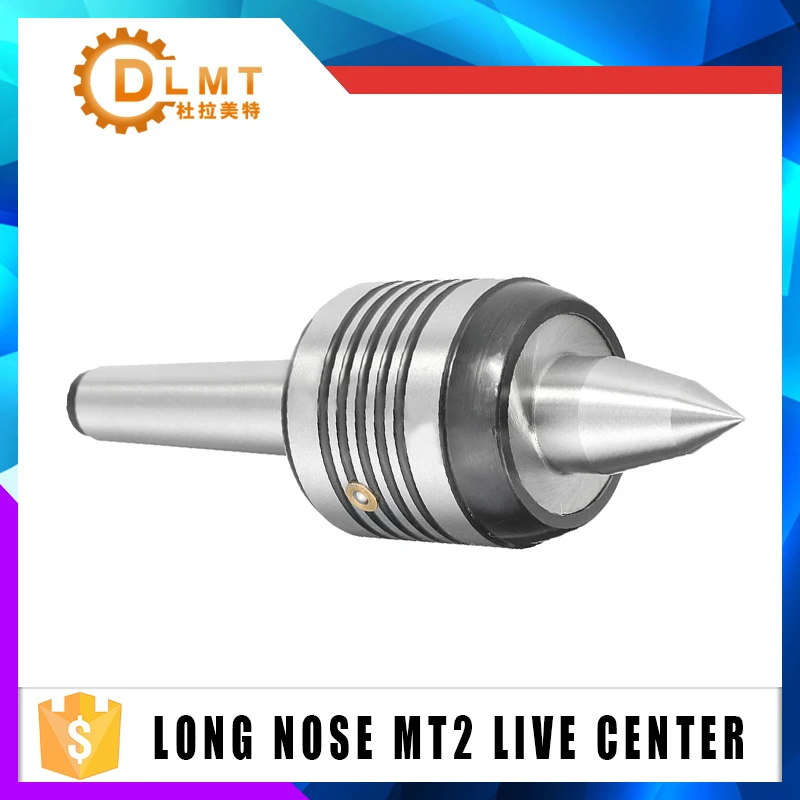 

1pcs Long Nose MT2 Live Center Mayitr Precision 55-60HRC/45-50HRC 0.0002" Accuracy Morse Taper Bearing For Lathe Turning Tool