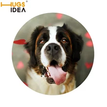 HUGSIDEA 3D Забавный тонкий круглый коврик для спальни прекрасная собака зеленый Кемпинг теплоизоляция ковер Tapis Salle de Bain ванная комната коврики