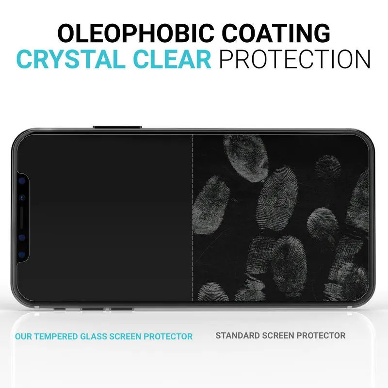 2.5D 9H закаленное стекло для защиты экрана iPhone X 8 7 plus 6s Sam s8 s7 edge s6 note 5 200 шт. в