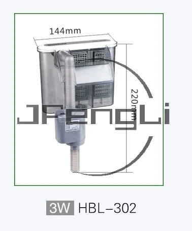 SUNSUN подвесной внешний 3 в 1 HBL фильтр водный водопад с насосом оборудование кислородный насос водные черепахи аквариумные рыбки - Цвет: HBL 302