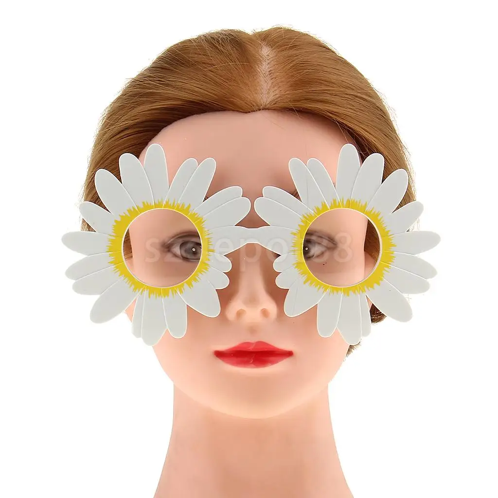 Novelty Daisy Eyeglasses Flower Glasses Fancy Dress Funny Sunglasses White Party T Favors In 