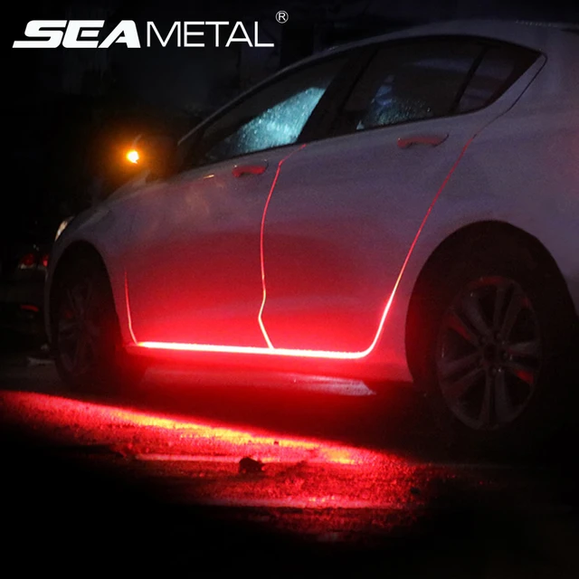 Lumières LED universelles pour porte de voiture, pour une atmosphère, pour  l'extérieur, pour un éclairage décoratif, bandes flexibles - AliExpress