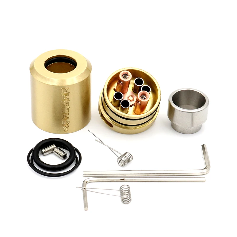Rebuildable атомайзер Volcanee Kennedy 25 RDA металлический капельный наконечник с широким