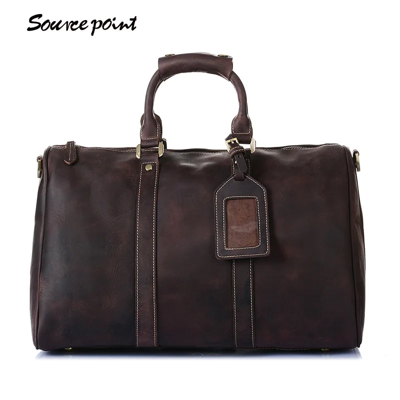 YISHEN Retro Men's Large Capacity Travel Bags Crazy Horse Leather Shoulder Bag European And American Style Male Handbags YD-8016 YISHEN Retro Men's Large Capacity Travel Bags Crazy Horse Leather Shoulder Bag European And American Style Male Handbags YD-8016