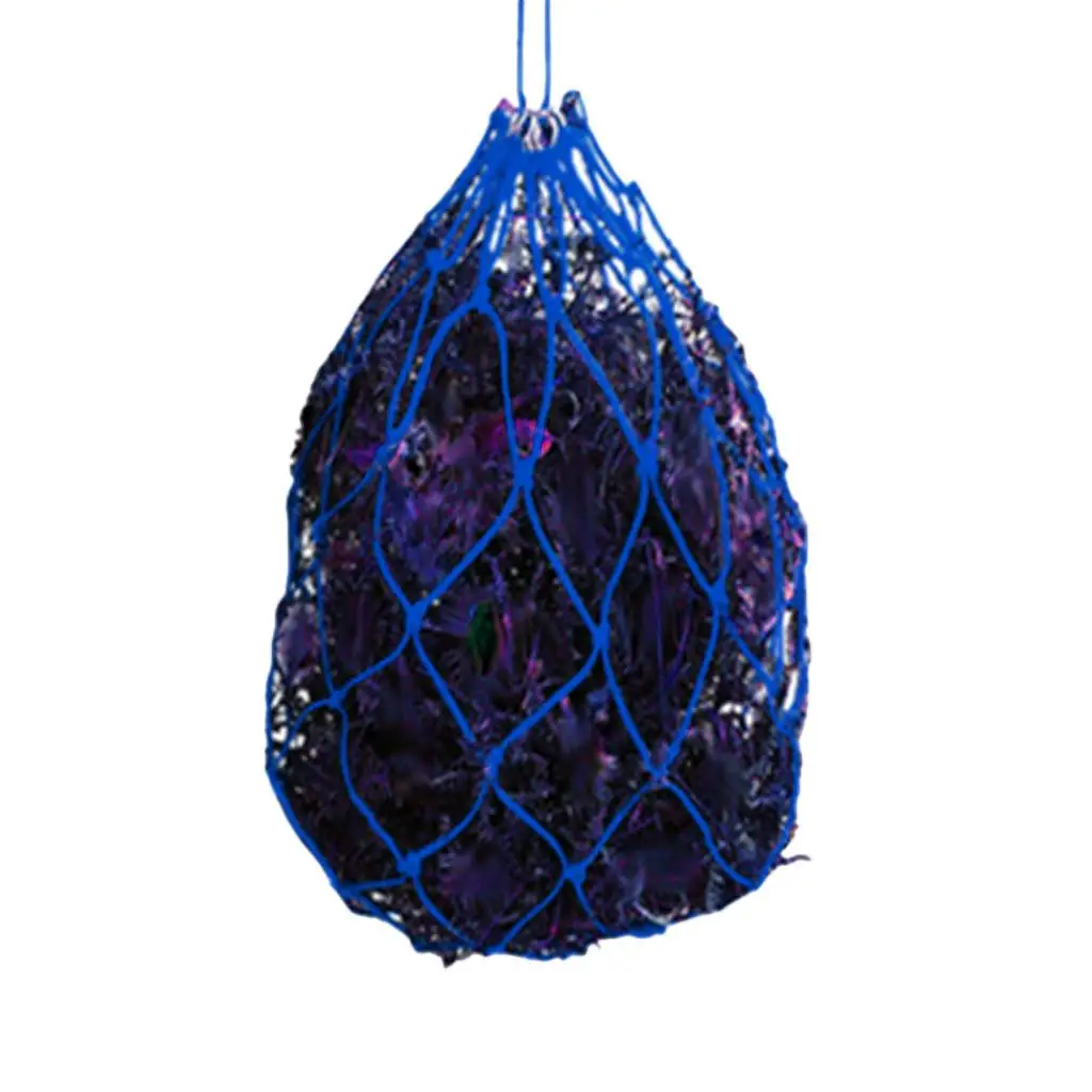 Horse Slow Feed Hay Net Bag Braided Nylon Horse Haylage Mesh Feeder