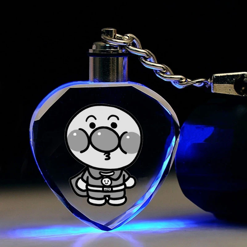 IVYYE Anpanman сердце Форма аниме светодиодный брелки фигурный брелок кристалл игрушка брелок свет брелок унисекс подарки на день рождения новая - Цвет: see chart