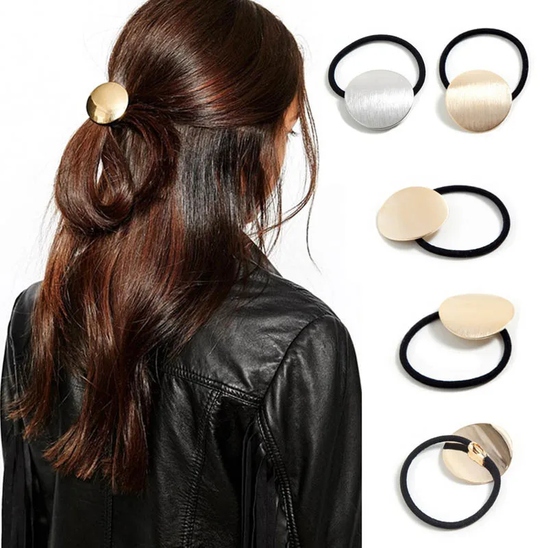 LNRRABC Женская веревка для волос «конский хвост», металлическая эластичная резинка для волос, популярные золотистые Серебристые шарики, аксессуары для волос, подарок