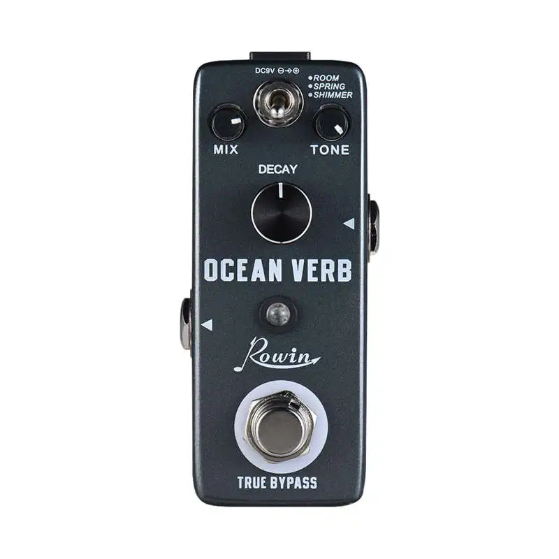

Rowin Ocean Verb Digital Reverb Guitar Effect Pedal 3 Modes Room/ Spring/ Shimmer Aluminum Alloy Shell True Bypass