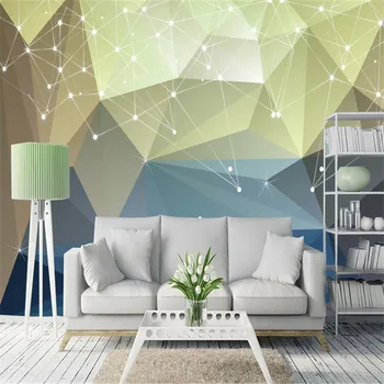 

custom large 3d photo non-woven wallpaper living room bedroom study room Nordic simple abstract line geometry background wall