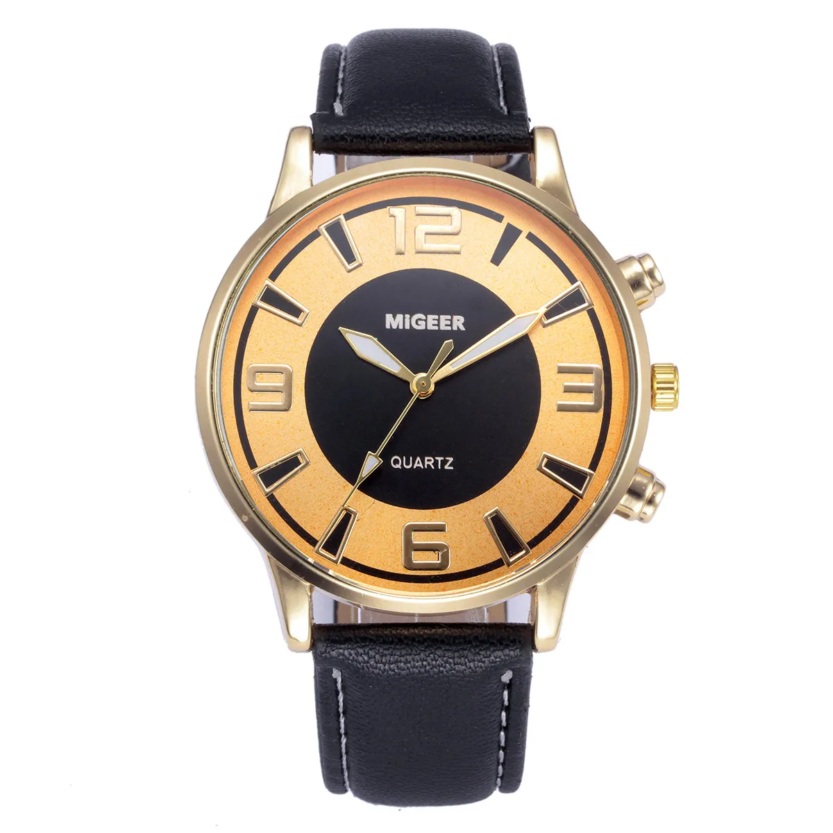 

GEMIXI 2018 Retro Design Leather Band Analog Alloy Quartz Wrist Watch Sep.26