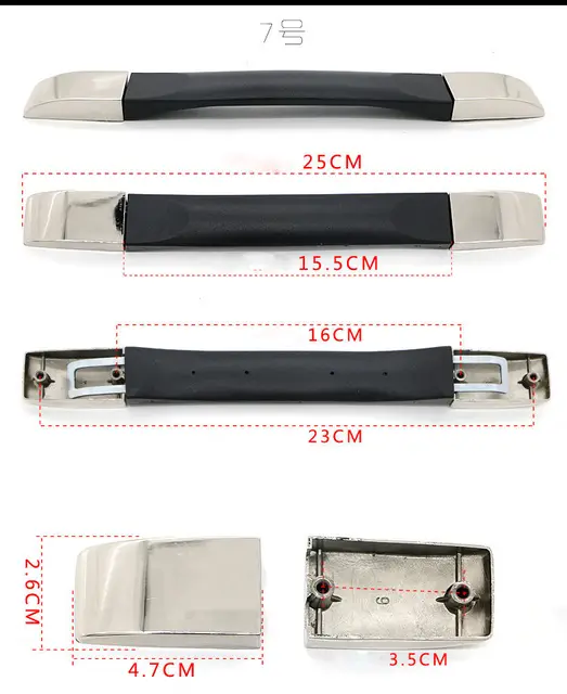 Replacement Suitcase Luggage Handle Spare Fix Holders Pull Carry Strap Trolley Repair