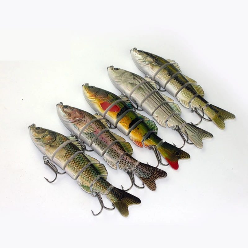 

Gorgons Artificial Jointed Lure 12cm 45g Swimbait Saltwater Isca Peche Sinking Wobblers 6 Segments Fishing Tackle
