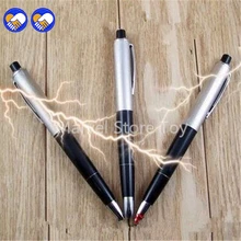 A toy A dream for beauty tool 5PCS Electric Shock Pen Gag Funny Ballpoint Working Gift Prank Joke Shocker Toys free shipping