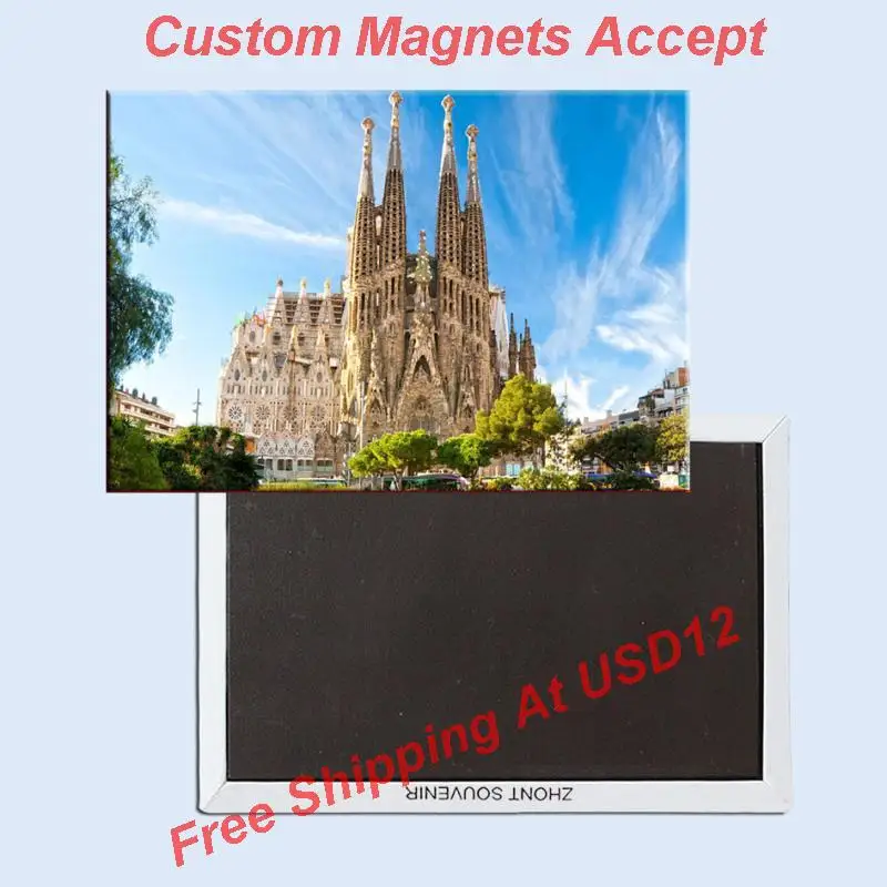 

Free Shipping Home Decor Stickers,Sagrada Familia Cathedral Bacelona Magnet 5709 Souvnirs GIft